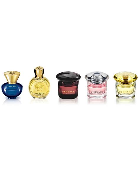 versace cologne set mini|Versace deluxe miniature gift set.